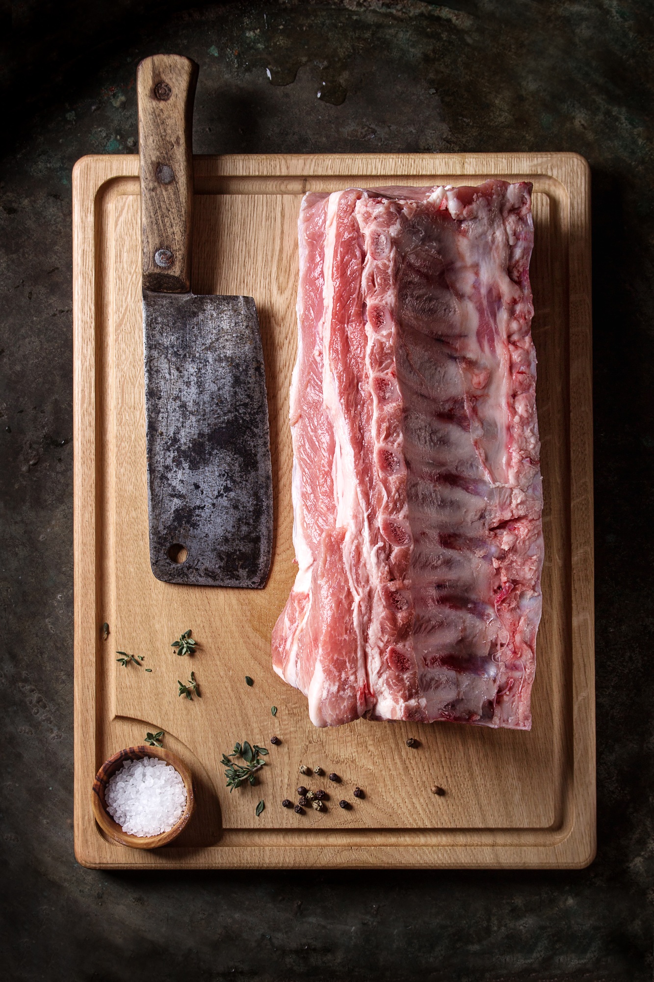 Pork loin with ribs